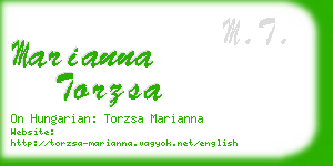 marianna torzsa business card
